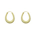 OVAL HOOP EARRINGS GOLD